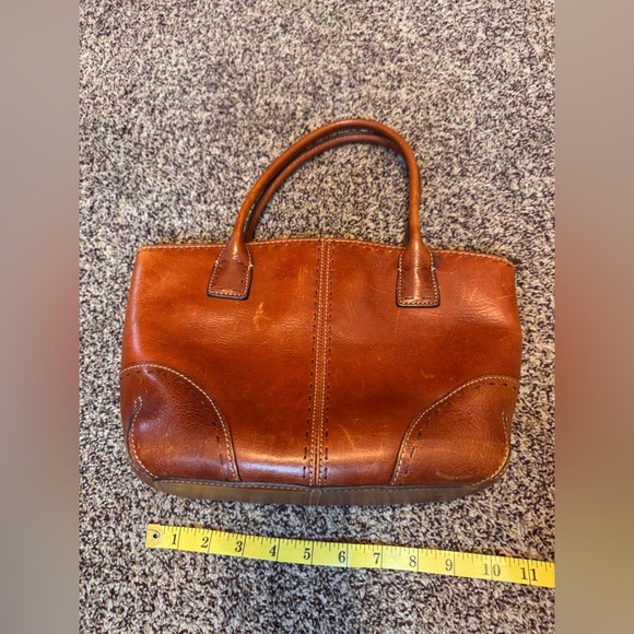 Fossil Very Well Loved Classic Shoulder Leather Tote Bag Cognac Double Straps - Picture 8 of 16
